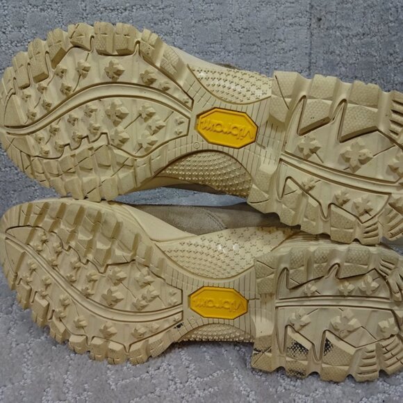 FRYE Brit Women’s Size 12 Beige Multi Suede Tumbled Goat Shearling Hiker's Boots - Picture 6 of 14